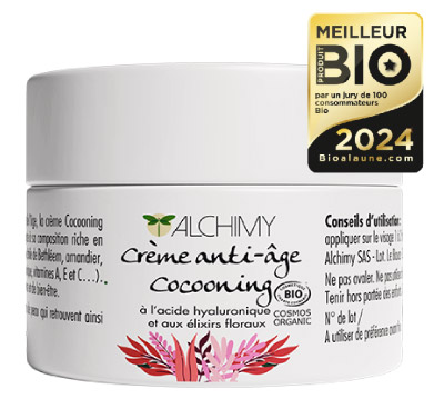 Essayez la crème anti-âge Cocooning élue meilleur produit bio 2024