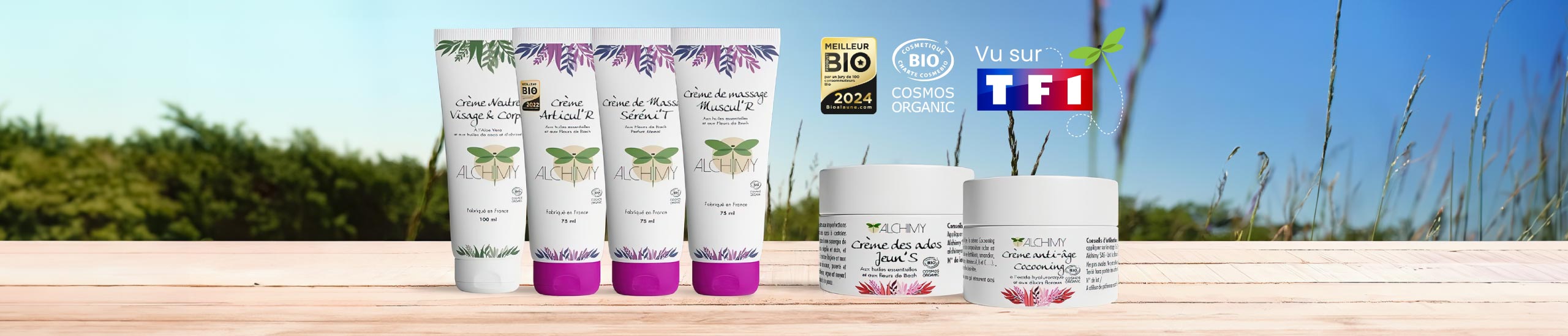 Essayer les bienfaits des cosmétiques certifiés bio Alchimy